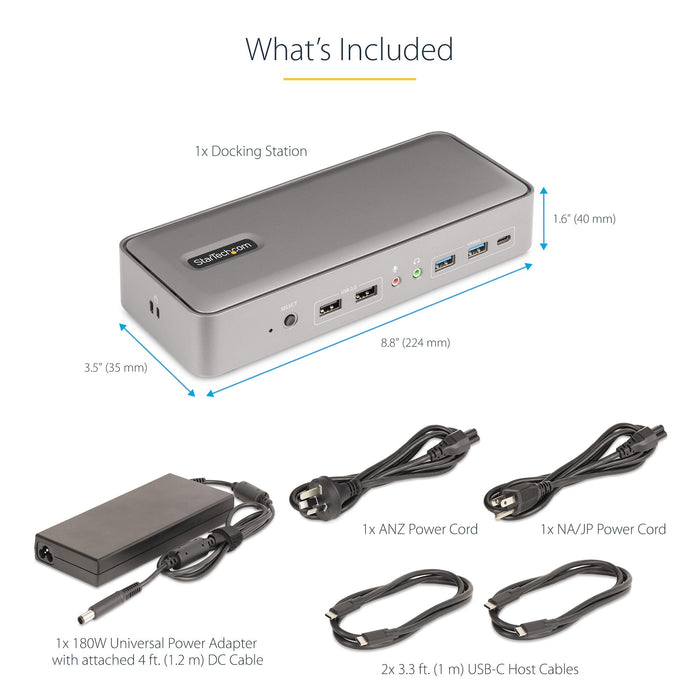 StarTech.com - Station d’accueil KVM USB-C pour deux ordinateurs portables