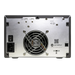 SymplyPRO XTH SAS vu de l'arrière, montrant l'interrupteur d'alimentation, le port du câble d'alimentation, le port SAS et les ports d'alimentation