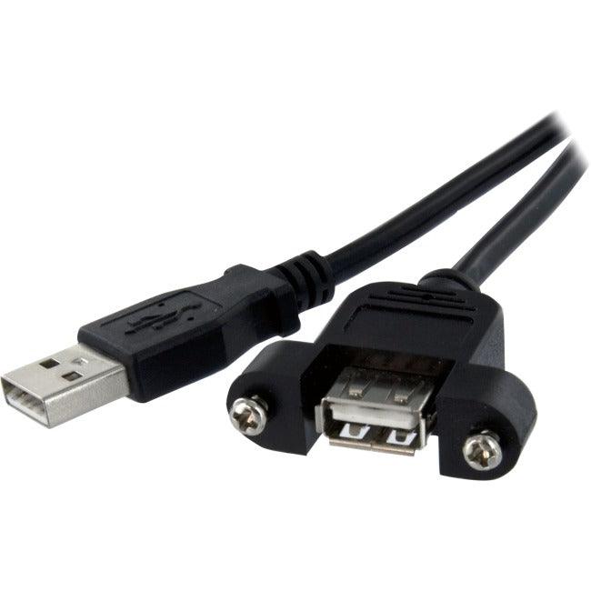 StarTech.com StarTech.com 1 ft Panel Mount USB Cable A to A - F/M