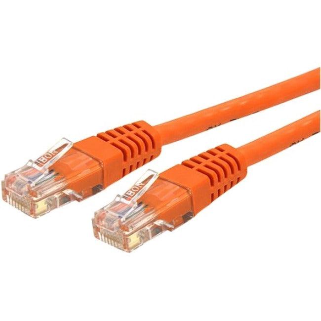 StarTech.com 20ft CAT6 Ethernet Cable - Orange Molded Gigabit - 100W PoE UTP 650MHz - Category 6 Patch Cord UL Certified Wiring/TIA