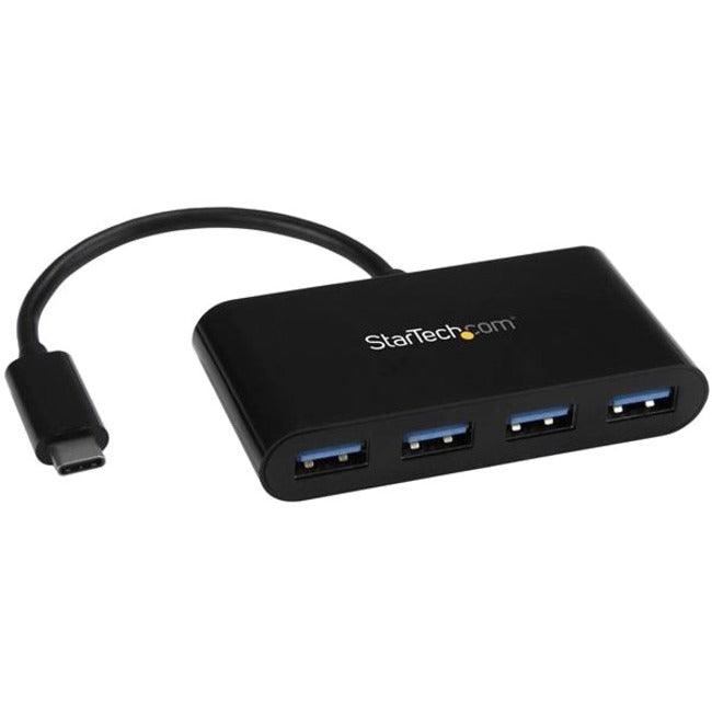StarTech.com USB C Hub - 4 Port USB C to USB-A (4x) - Bus Powered USB Hub - USB Type C to USB Hub - USB-C to USB - USB 3.1 Type C