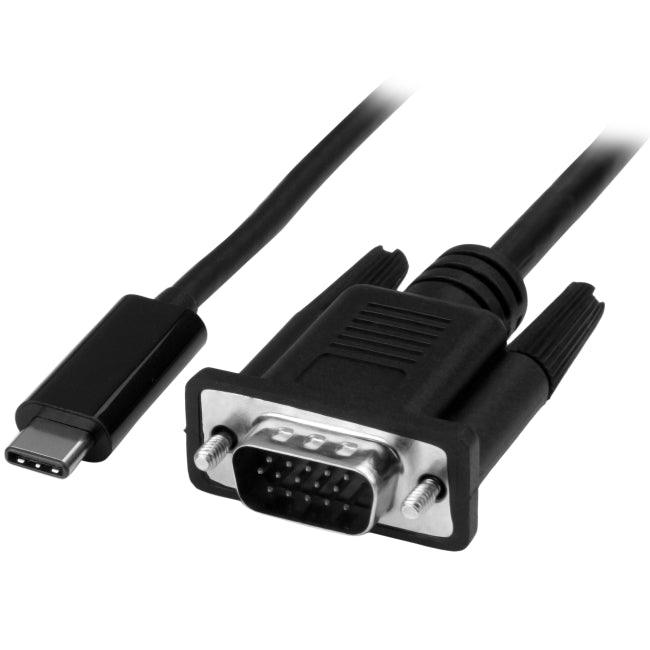 StarTech.com 3ft/1m USB C to VGA Cable - 1920x1200/1080p USB Type C DP Alt Mode to VGA Video Monitor Adapter Cable -Works w/ Thunderbolt 3