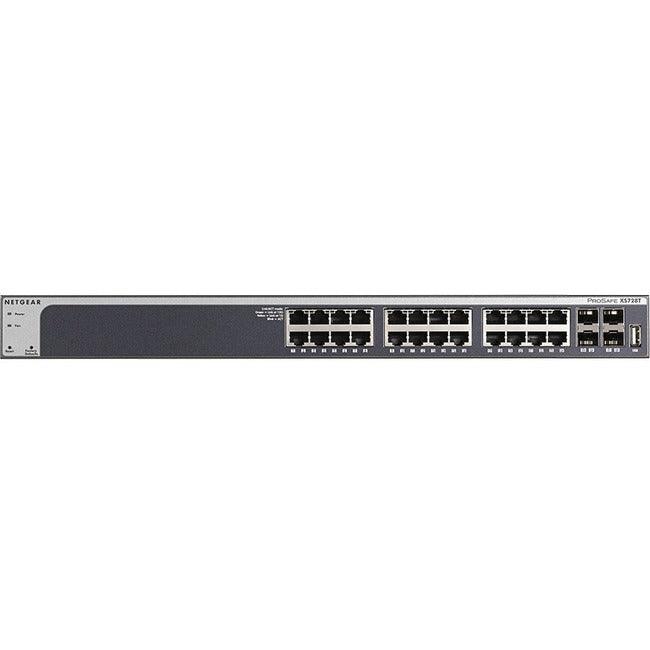 Netgear Prosafe XS728T 28-Port 10-Gigabit Copper Smart Switch with 4 SFP+ Ports
