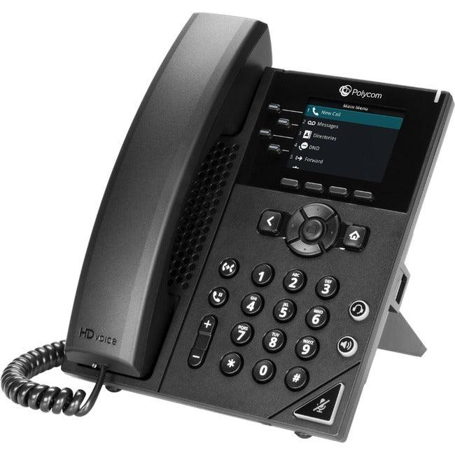 Poly 250 IP Phone - Corded - Corded - Desktop, Wall Mountable