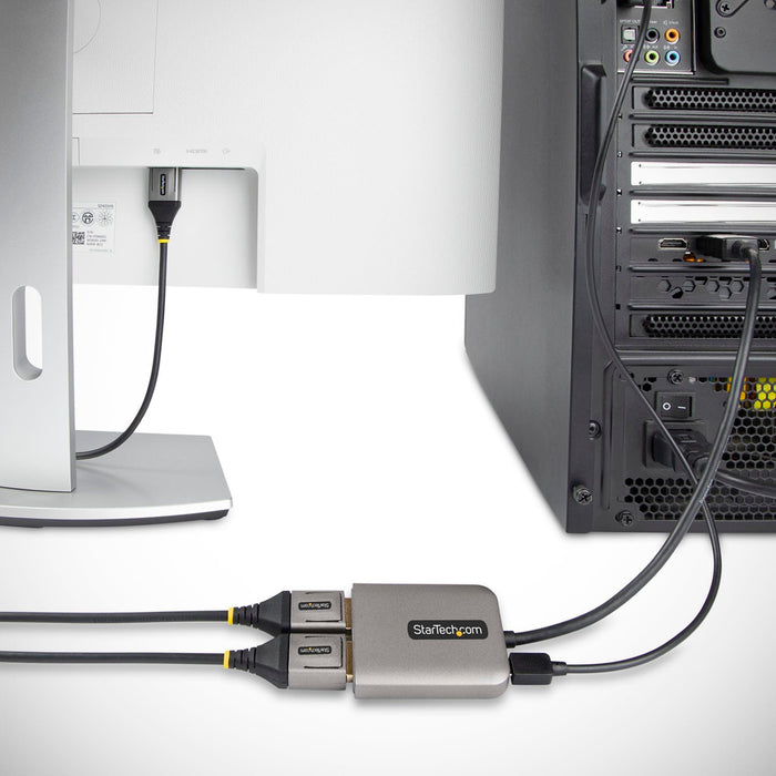 Startech Displayport To Dual-dp Mst Hub For 2x 4k 60hz Displays; Discrete Gpus/11th Gen A